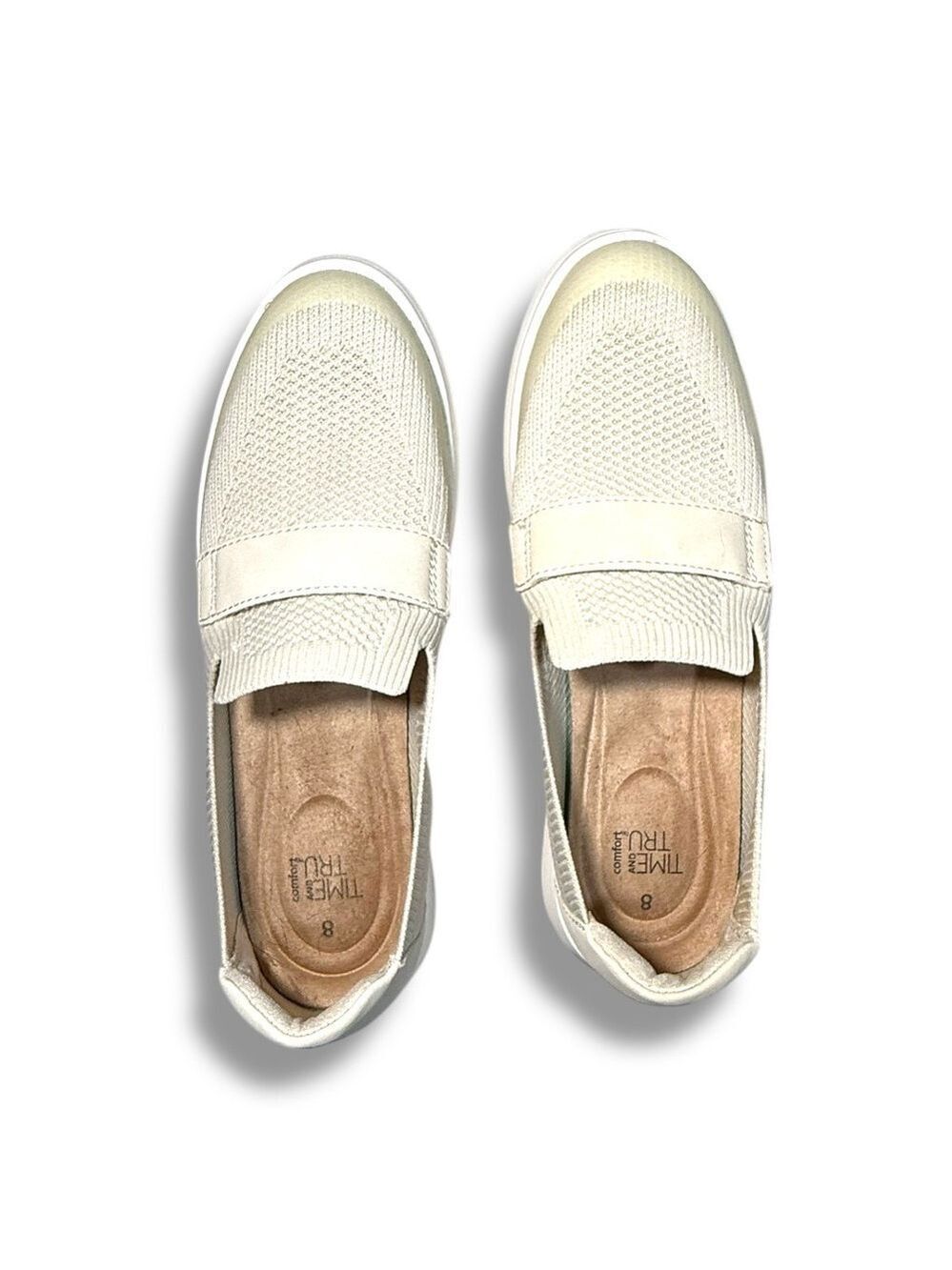 Time and Tru Women's Two-Tone Comfort Loafers Bone Size 8 - Picture 6 of 10